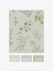 Saga Green Stitch Floral 10M Wallpaper - Image 4 of 5