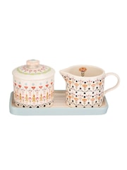 Cath Kidston Cream Ceramic Sugar & Milk Jug Set - Image 1 of 5