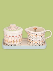 Cath Kidston Cream Ceramic Sugar & Milk Jug Set - Image 5 of 5