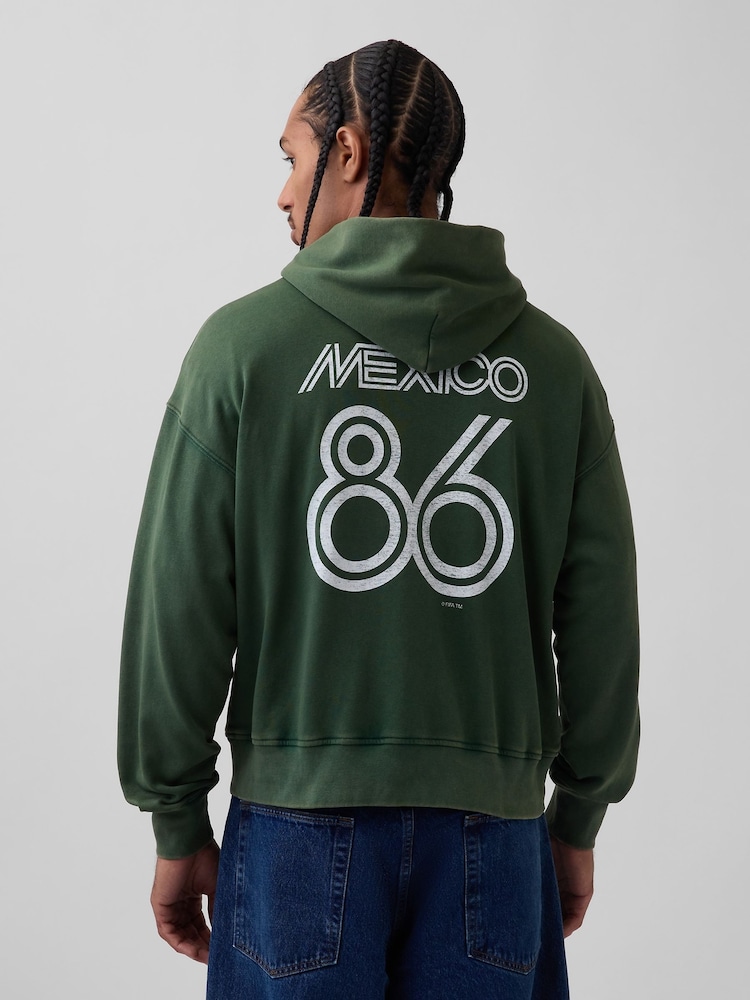 Gap Green Mexico FIFA WORLD CUP™ Vintage Soft Oversized Hoodie - Image 2 of 5 Gap Green Mexico FIFA WORLD CUP™ Vintage Soft Oversized Hoodie - Image 2 of 5