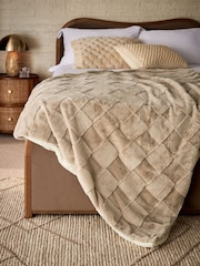Jasper Checkerboard Cosy Fleece Reverse Throw - Imagem 1 de 5