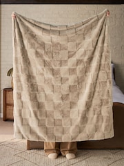 Jasper Checkerboard Cosy Fleece Reverse Throw - Imagem 4 de 5