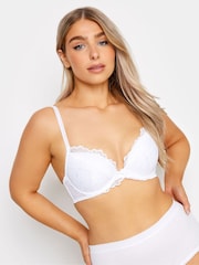 M&Co White Pretty Lace T-Shirt Bra - Image 1 of 6