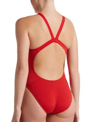 Nike Red Hydrastrong Solid Fastback Swimsuit - Image 2 of 5