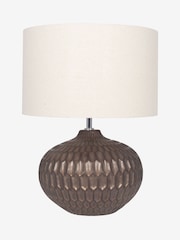 Pacific Bronze Cassius Textured Glazed Ceramic Table Lamp - Image 2 of 2