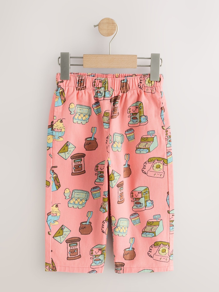 Element rose - Jean imprimé (3mois -7an) - Image 1 sur 4