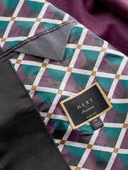 Burgundy Slim Velvet Blazer - Image 10 of 11