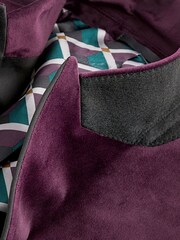 Burgundy Slim Velvet Blazer - Image 9 of 11