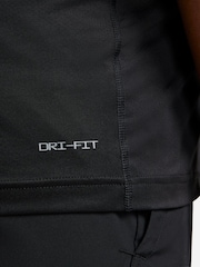 Nike Black/Grey Ready Short Sleeve Training T-Shirt - Image 9 of 10