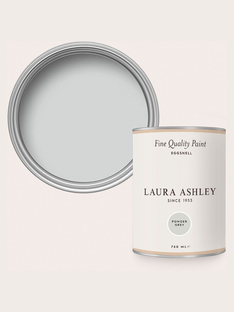Laura Ashley Powder Grey Eggshell 750ml Paint - Image 4 of 4