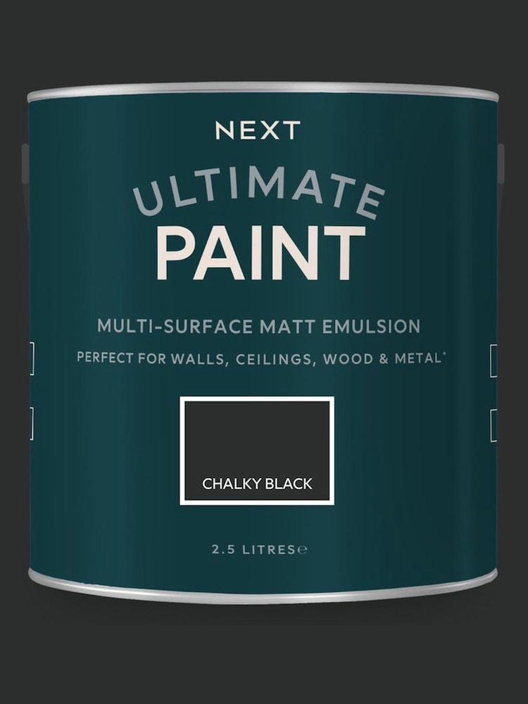 Chalky Black Ultimate Multi-Surface 2.5L Paint - Image 2 of 5 Chalky Black Ultimate Multi-Surface 2.5L Paint - Image 2 of 5