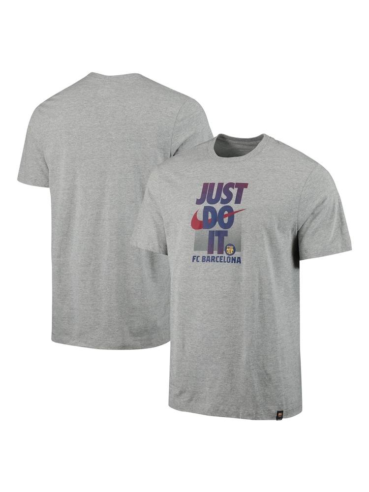 Nike Light Grey Barcelona Just Do It T-Shirt - Image 1 of 3