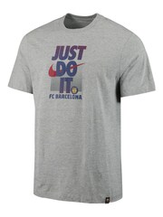 Nike Light Grey Barcelona Just Do It T-Shirt - Image 2 of 3