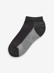 Monochrome Cushioned Footbed Sports Trainers Socks 5 Pack - Image 2 of 7