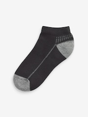 Monochrome Cushioned Footbed Sports Trainers Socks 5 Pack - Image 6 of 7
