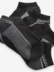 Monochrome Cushioned Footbed Sports Trainers Socks 5 Pack - Image 7 of 7