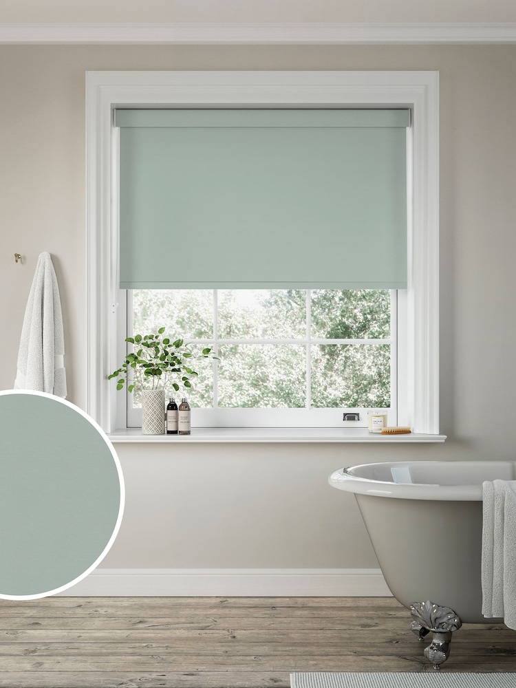 Spa Green Glow Made to Measure Blackout Roller Blind - Image 1 of 6