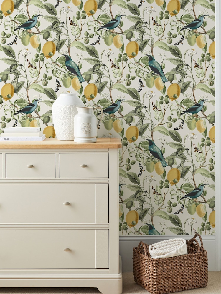 Papel pintado Spring Neutral Fruit Tree de 10 m - Imagen 1 de 4