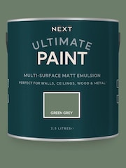 Green Grey Ultimate Multi-Surface 2.5L Paint - Image 2 of 6