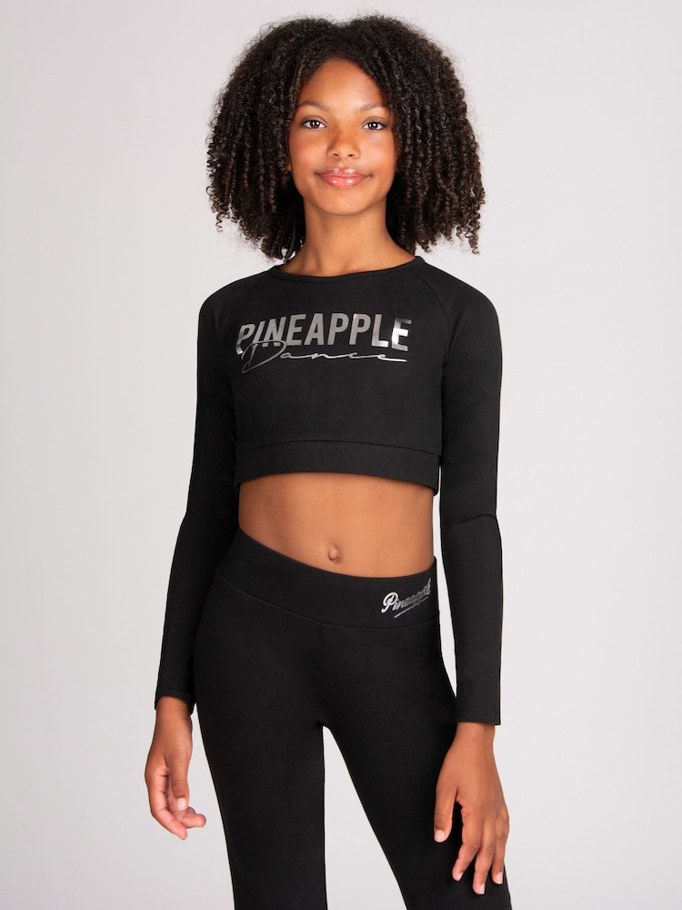 Pineapple Long Sleeve Crop Top - Image 1 of 8