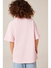 Pink Oversized Embellished Graphic T-Shirt (3-16yrs) - Image 3 of 8