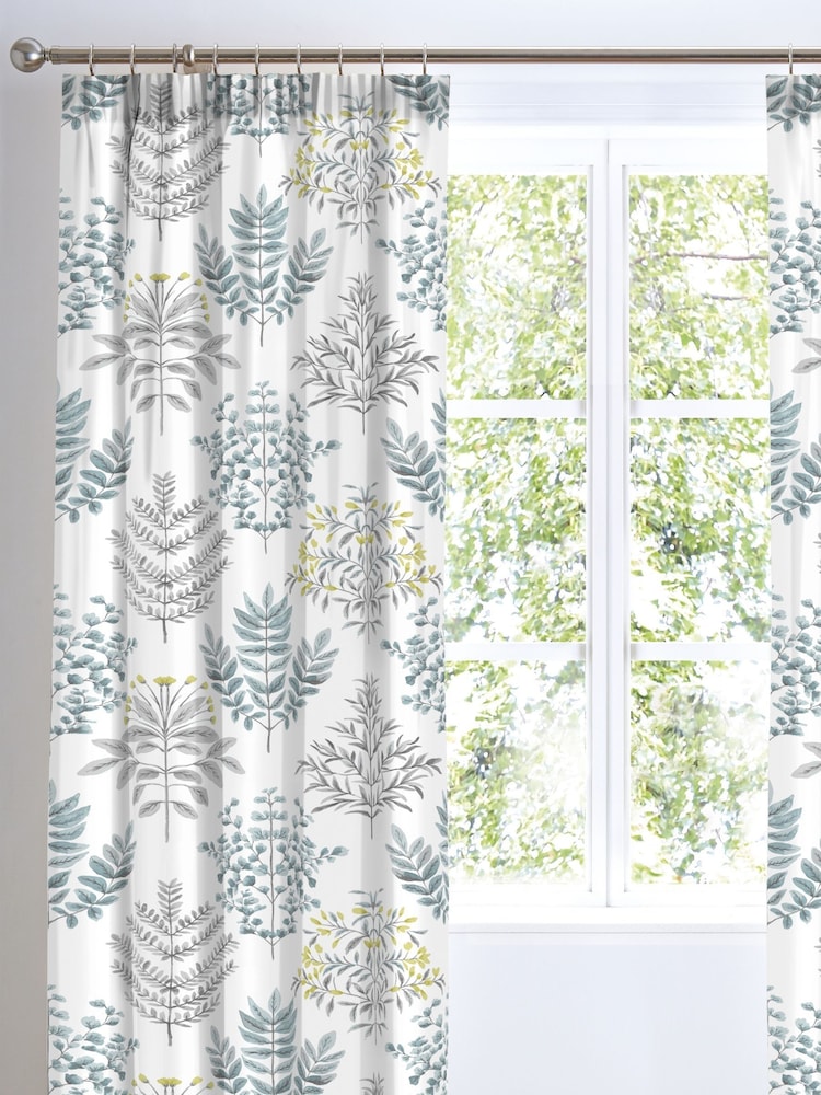 Dreams & Drapes Blue Emily Pencil Pleat Curtains - Image 1 of 2