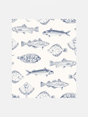 Joules Coast Blue Name The Plaice 10M Wallpaper - Image 3 of 5