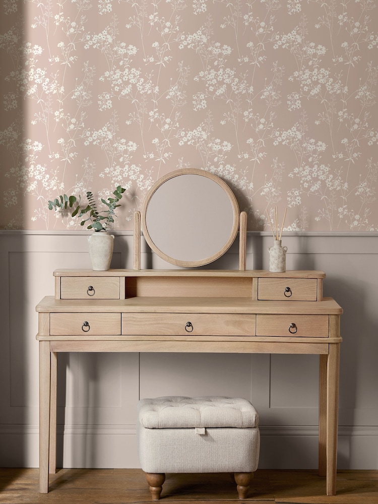 Blush Country Leaves 10M Wallpaper - Image 1 of 5
