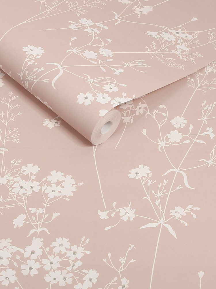 Blush Country Leaves 10M Wallpaper - Image 5 of 5