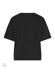 Yours Curve Black Sequin Baubles Relaxed T-Shirt - Image 6 of 6