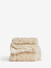 Ivory Alpine Faux Fur Throw - Image 4 of 4