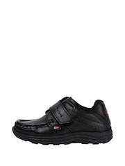 Kickers Black Infants Reasan Strap Leather School Shoes - Image 1 of 11