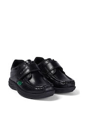Kickers Black Infants Reasan Strap Leather School Shoes - Image 3 of 11