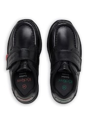 Kickers Black Infants Reasan Strap Leather School Shoes - Image 6 of 11