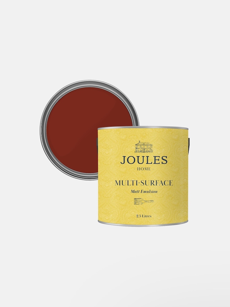 Joules Red Multi Surface Matt Emulsion 2.5L Paint - Image 4 of 4 Joules Red Multi Surface Matt Emulsion 2.5L Paint - Image 4 of 4