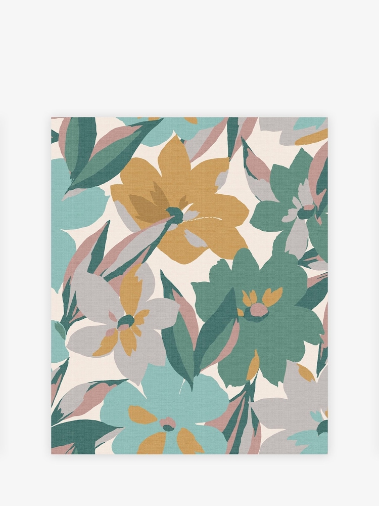 Yellow Hot House Floral Sunshine 10M Wallpaper - Image 2 of 4 Yellow Hot House Floral Sunshine 10M Wallpaper - Image 2 of 4