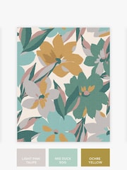 Yellow Hot House Floral Sunshine 10M Wallpaper - Image 3 of 4