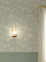 Sage Green Country Leaves 10M Wallpaper - Image 2 of 5
