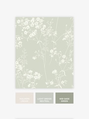 Sage Green Country Leaves 10M Wallpaper - Image 4 of 5