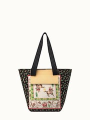 Cath Kidston Black/Cream Cowgirl Print Large Bonded Canvas Tote Bag - Image 7 of 8