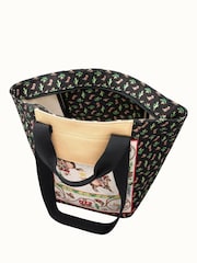 Cath Kidston Black/Cream Cowgirl Print Large Bonded Canvas Tote Bag - Image 8 of 8