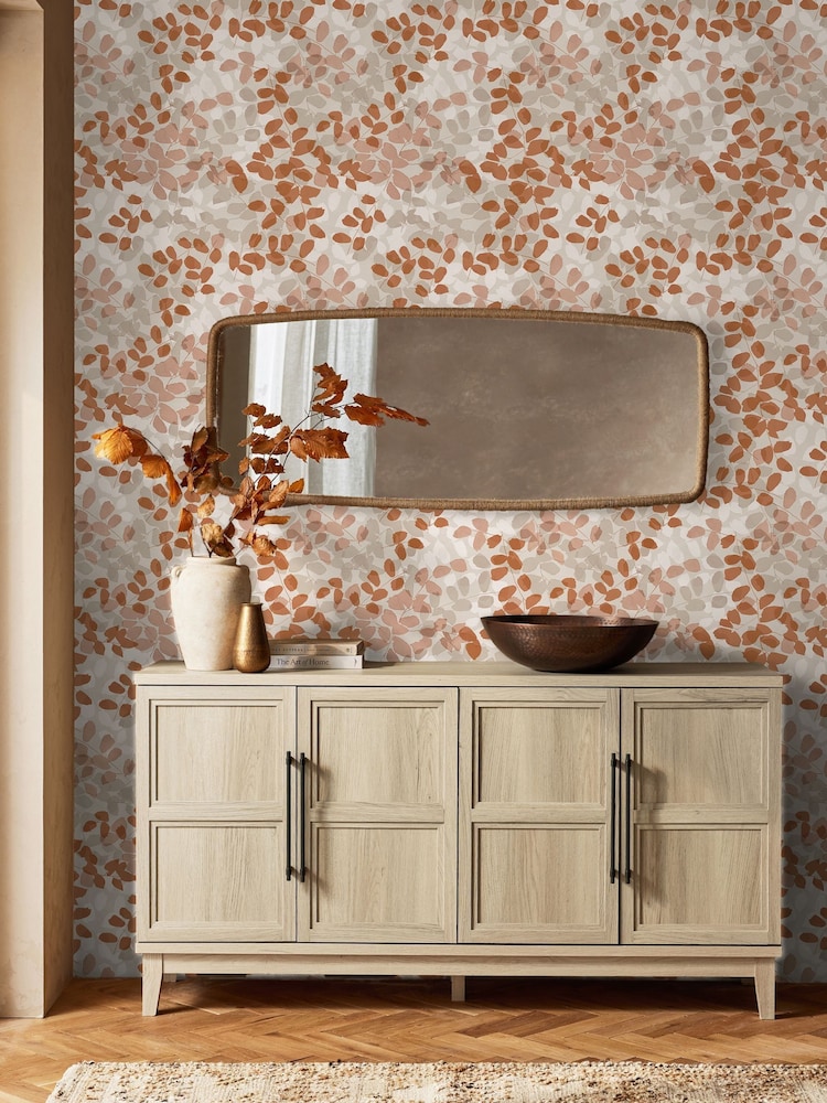 Orange Ochre Forest Floor 10M Wallpaper - Image 1 of 4
