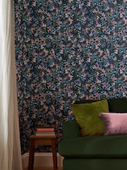 Joules Blue Gilmorton Ditsy Wallpaper - Image 1 of 4