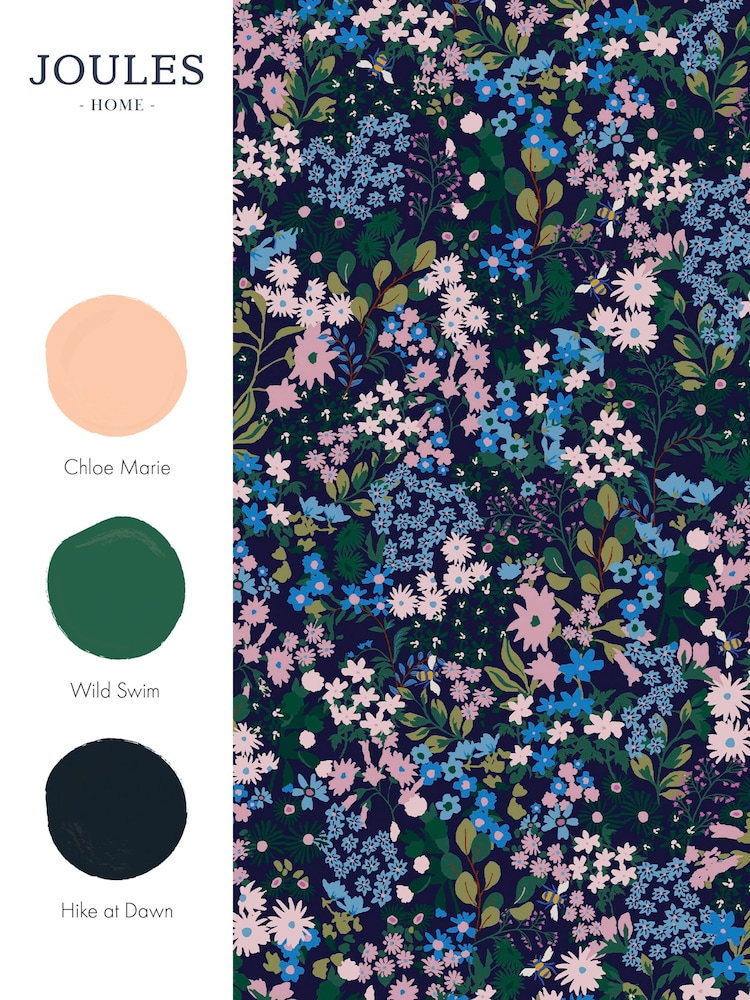 Joules Blue Gilmorton Ditsy Wallpaper - Image 4 of 4 Joules Blue Gilmorton Ditsy Wallpaper - Image 4 of 4