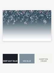 Slate Grey Restore Floral 3M Mural - Image 3 of 3