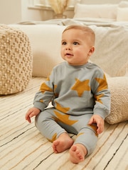Blue Star Cosy Baby Sweatshirt And Joggers 2 Piece Set - Image 1 of 11