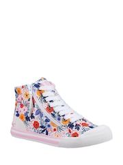 Rocket Dog Jazzin Hi Top 10A Canvas Cotton Trainers - Image 2 of 7