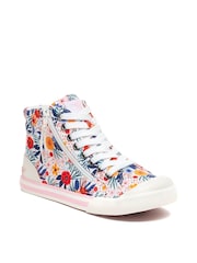 Rocket Dog Jazzin Hi Top 10A Canvas Cotton Trainers - Image 4 of 7