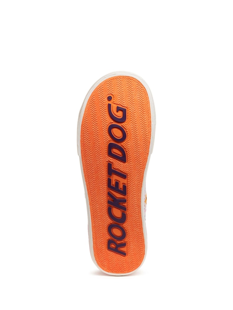 Rocket Dog Jazzin Hi Top 10A Canvas Cotton Trainers - Image 7 of 7