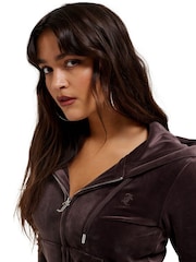 Marrón - Sudadera con capucha con cremallera de Juicy Couture - Imagen 2 de 5